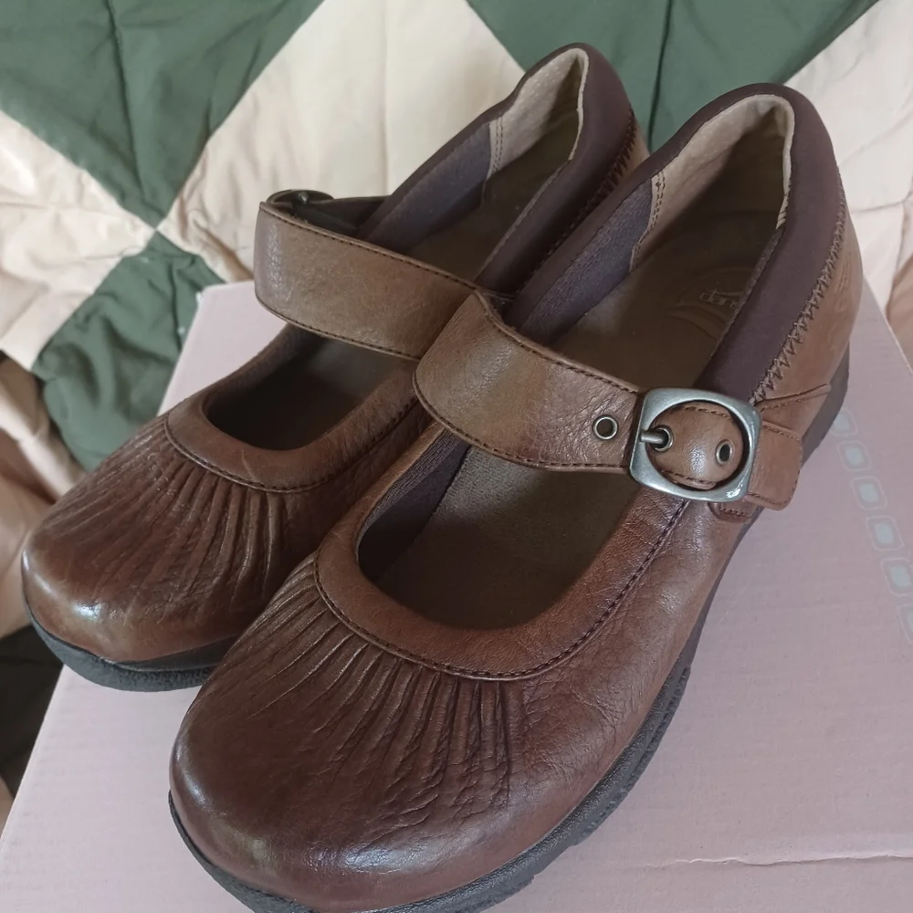 Dansko women's shoes size 38 brown leather - Picture 1 of 6